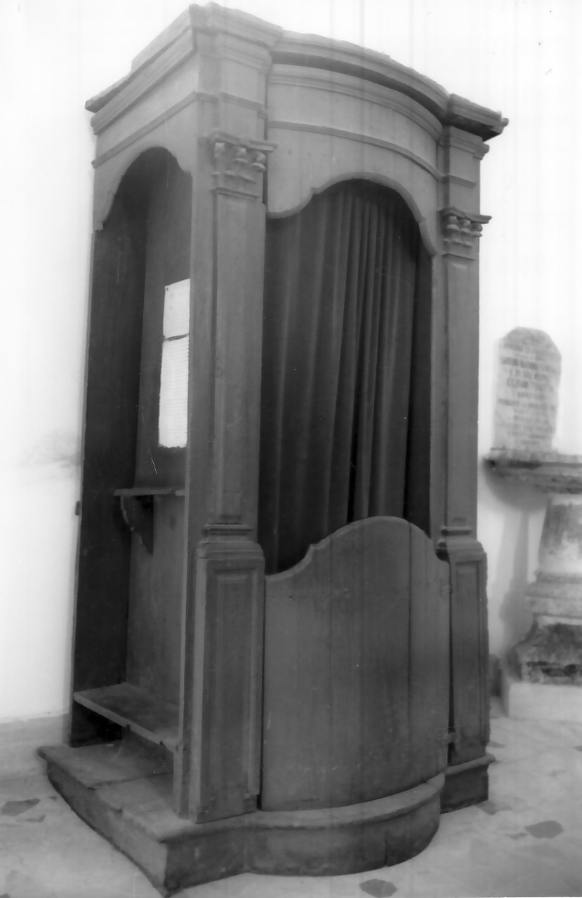 confessionale, opera isolata - bottega calabrese (inizio sec. XIX)