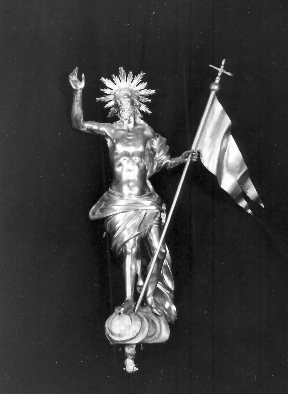 Cristo risorto (statuetta, opera isolata) - bottega Italia meridionale (sec. XVIII)