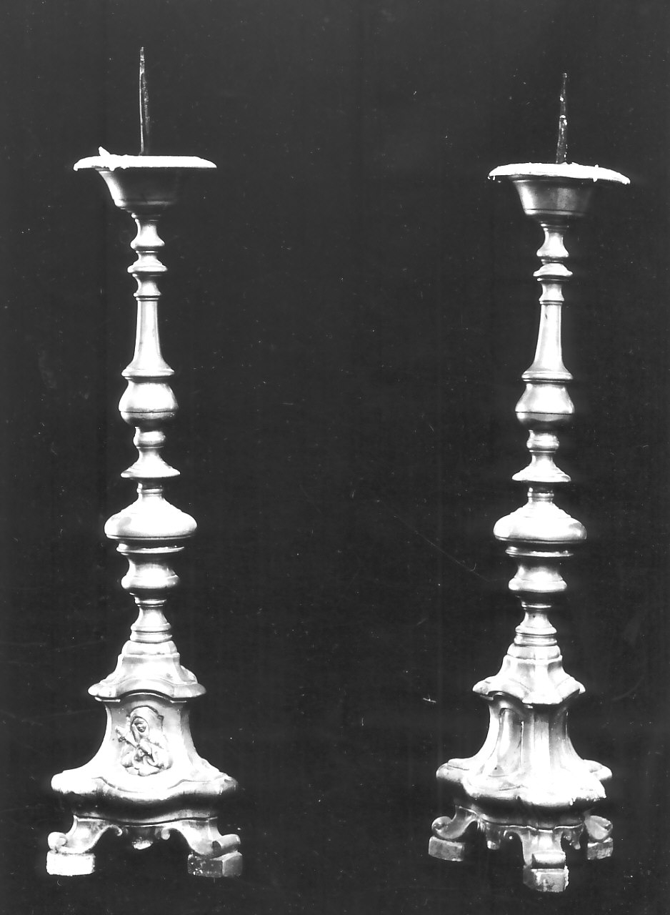 candelabro, serie - bottega Italia meridionale (sec. XIX)