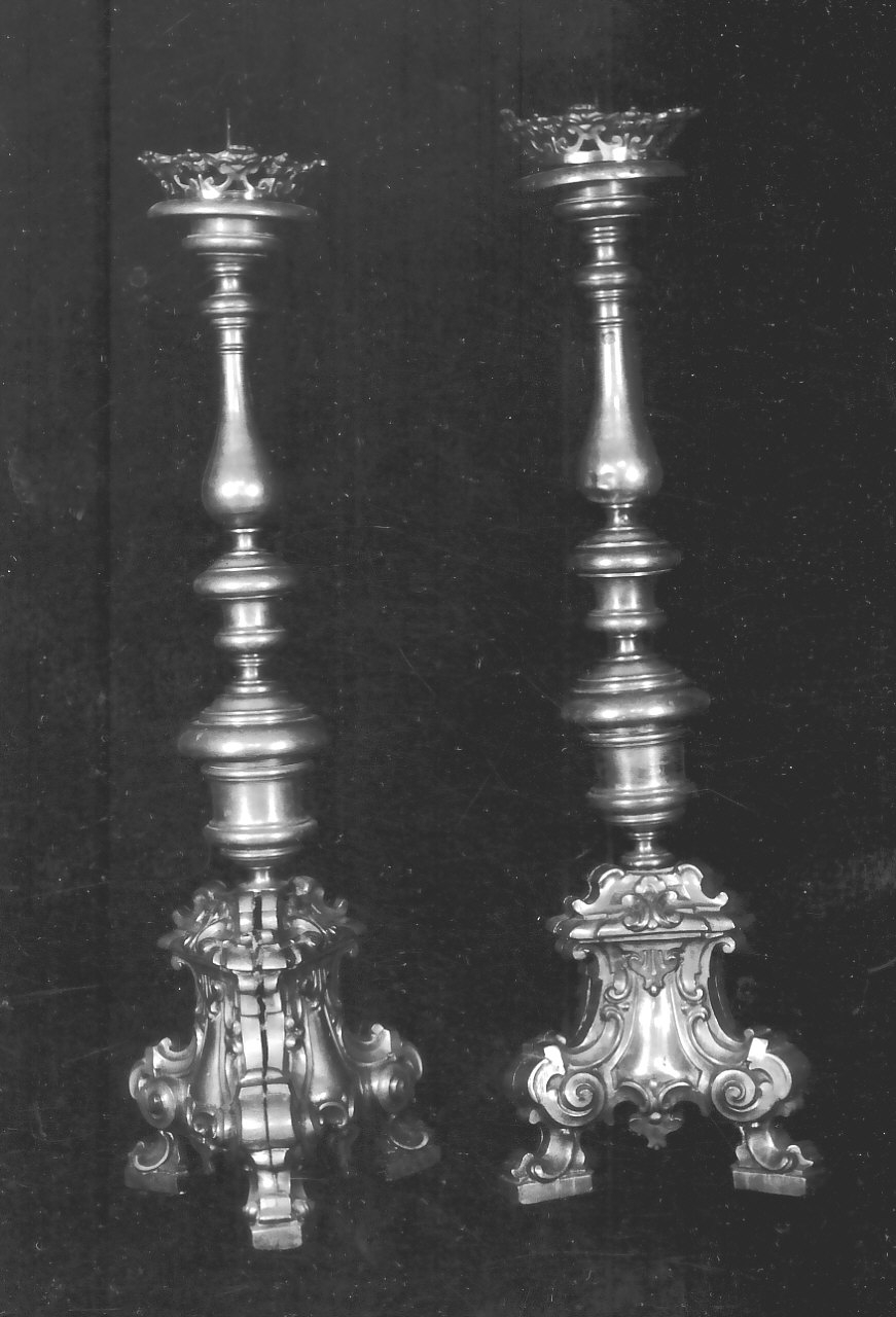 candelabro, serie - bottega Italia meridionale (sec. XIX)
