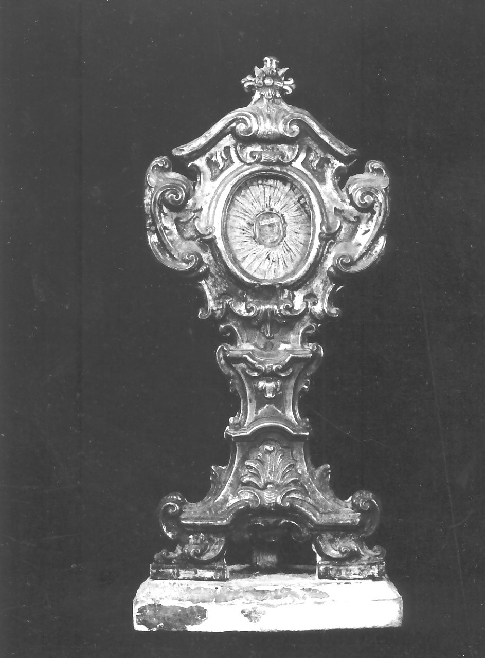 reliquiario, opera isolata - bottega napoletana (fine/inizio secc. XVIII/ XIX)