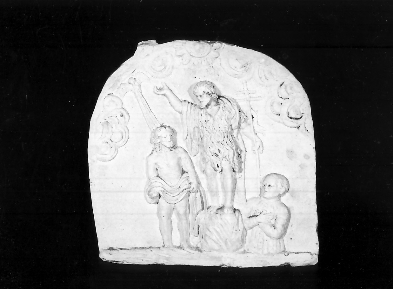 battesimo di Cristo (decorazione plastica, opera isolata) - bottega calabrese (sec. XIX)