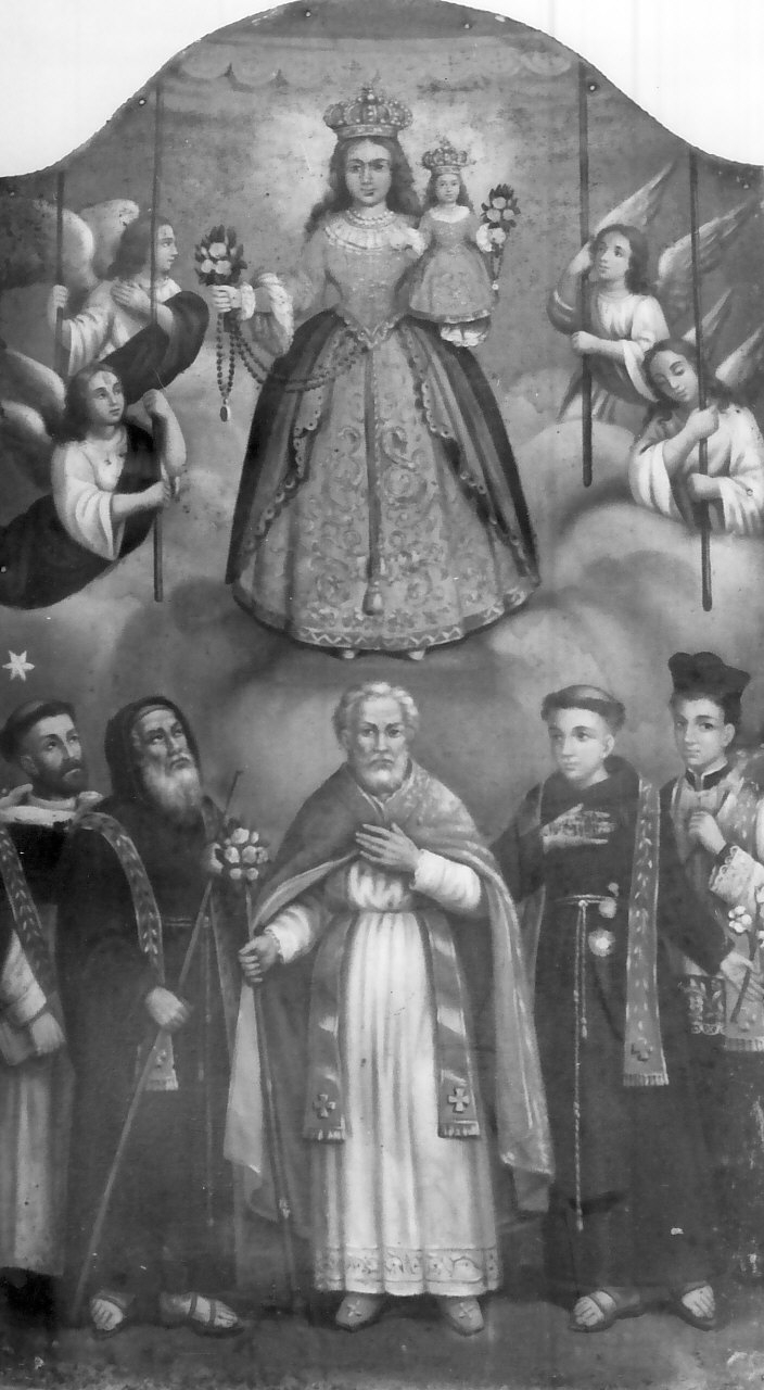Madonna in gloria e Santi (dipinto, opera isolata) - ambito Italia meridionale (inizio sec. XX)