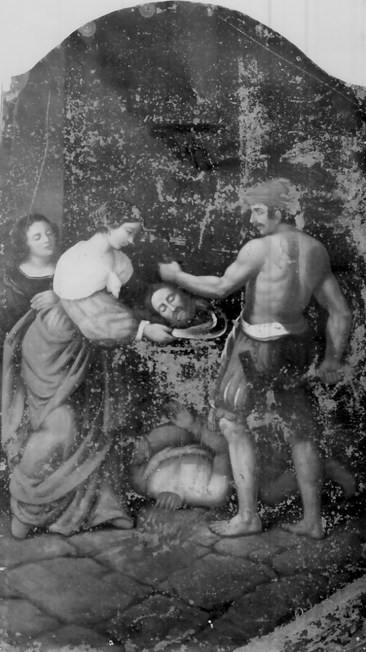 carnefice presenta a Salome la testa di San Giovanni Battista (dipinto, opera isolata) - ambito Italia meridionale (inizio sec. XX)