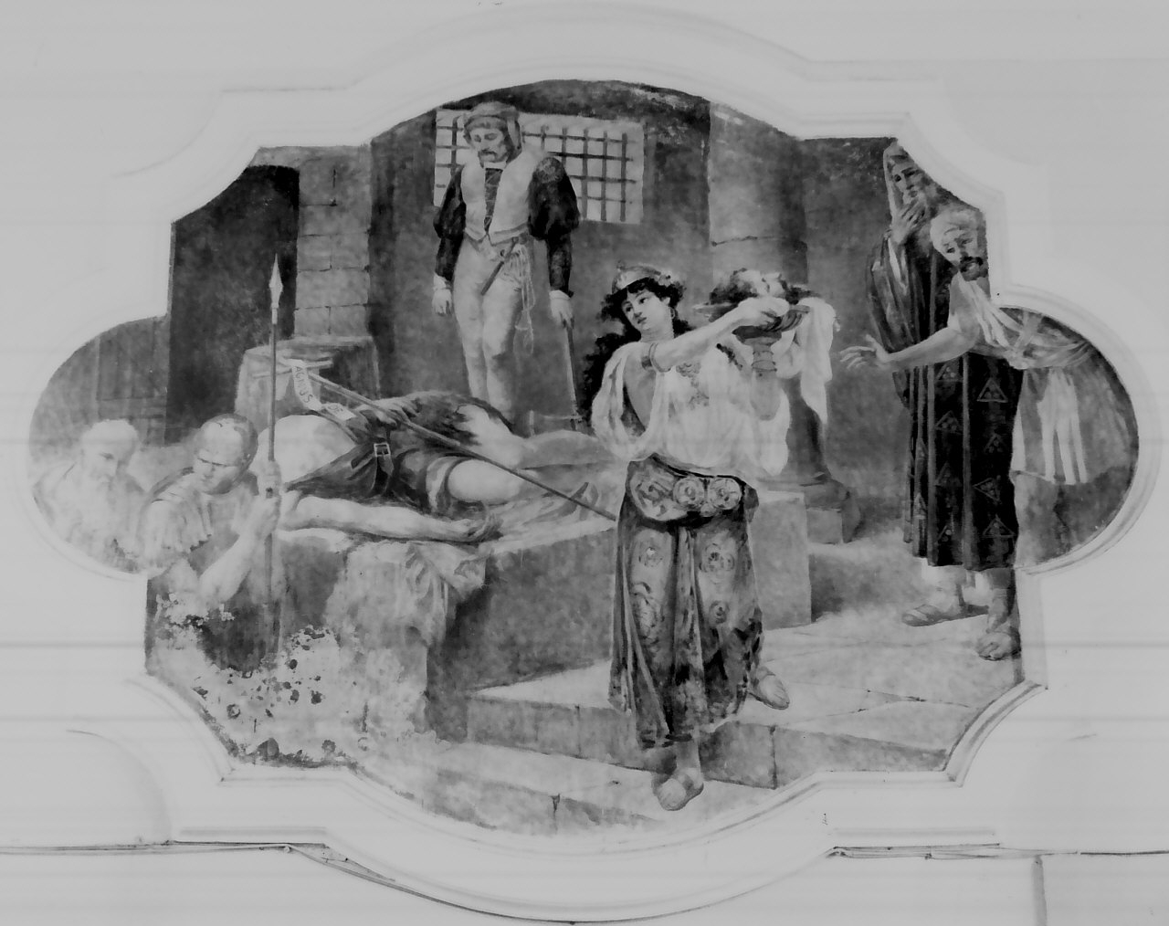 La morte di S. Giovanni Battista, scena biblica (dipinto, opera isolata) - ambito calabrese (fine sec. XVIII)