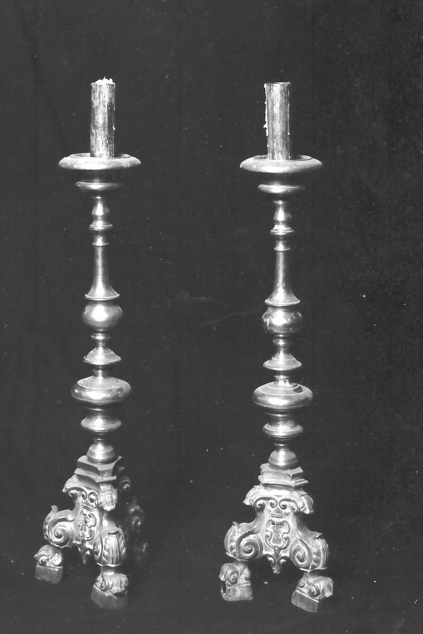 candelabro, serie - bottega Italia meridionale (sec. XVIII)