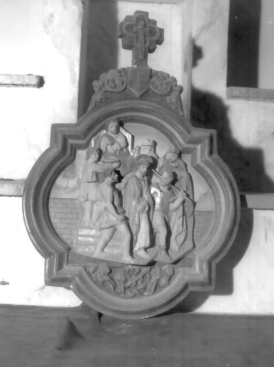 stazione I: Gesù condannato a morte (Via Crucis, ciclo) - bottega calabrese (inizio sec. XX)