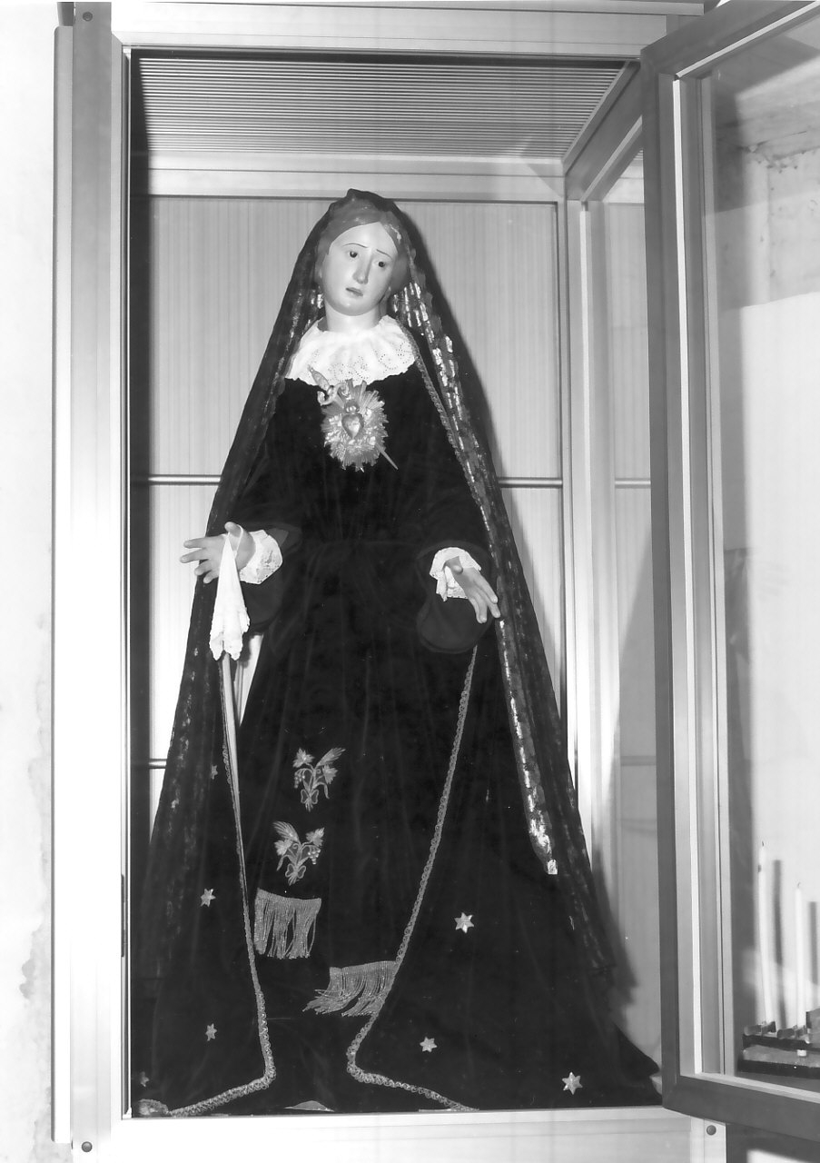 Madonna Addolorata (manichino, opera isolata) - bottega calabrese (inizio sec. XX)