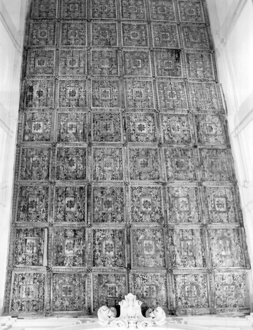 soffitto a cassettoni, opera isolata - bottega calabrese (sec. XVII)