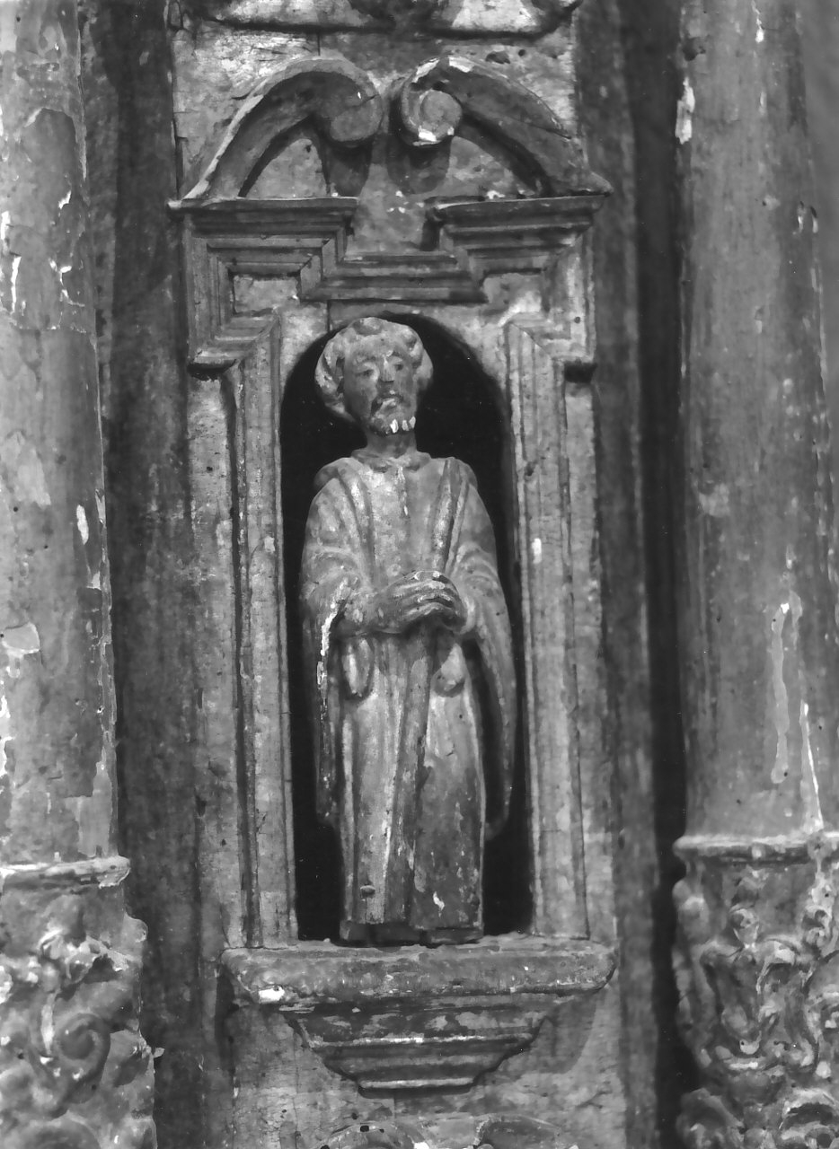 Santi francescani (statuetta, elemento d'insieme) - bottega calabrese (sec. XVII)