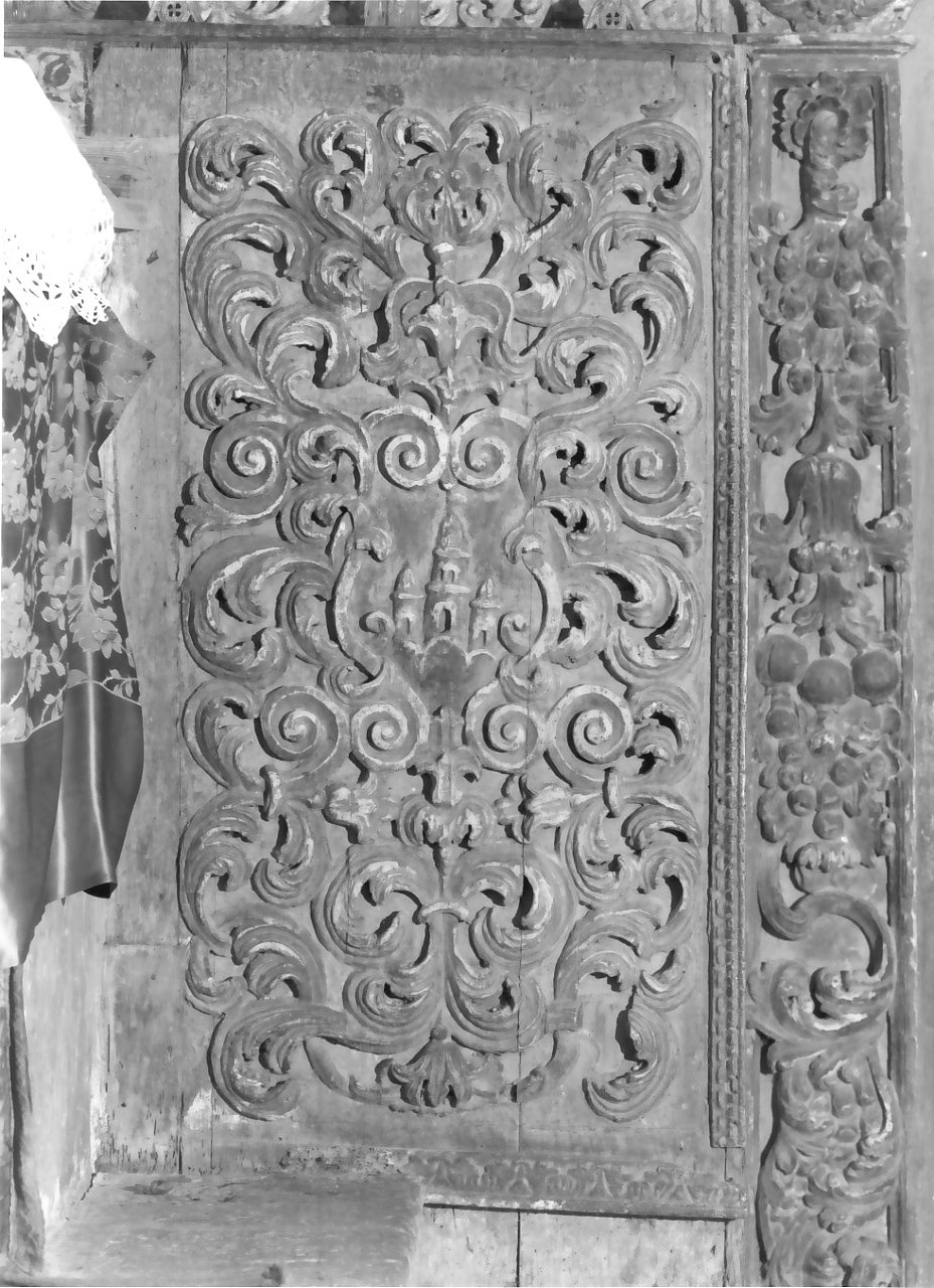 paliotto, elemento d'insieme - bottega calabrese (sec. XVII)