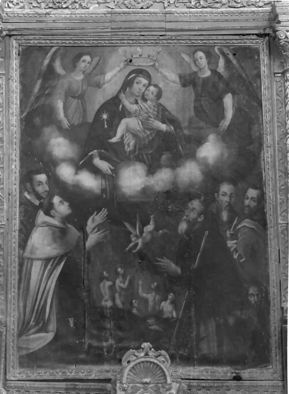 Madonna del Carmelo e santi (dipinto, opera isolata) - ambito Italia meridionale (sec. XVIII)