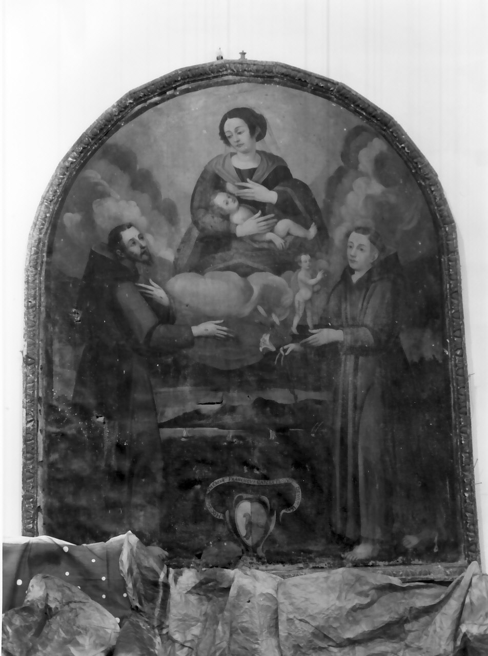 Madonna del Latte e Santi (dipinto, opera isolata) - ambito Italia meridionale (sec. XVII)