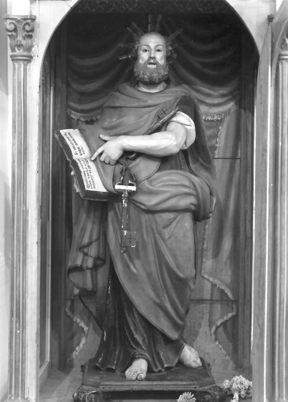 San Pietro Apostolo (statua, opera isolata) - bottega Italia meridionale (fine sec. XVIII)