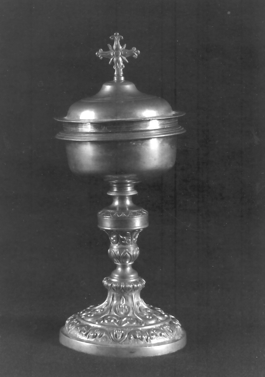 pisside, opera isolata - bottega napoletana (fine/inizio secc. XVIII/ XIX)