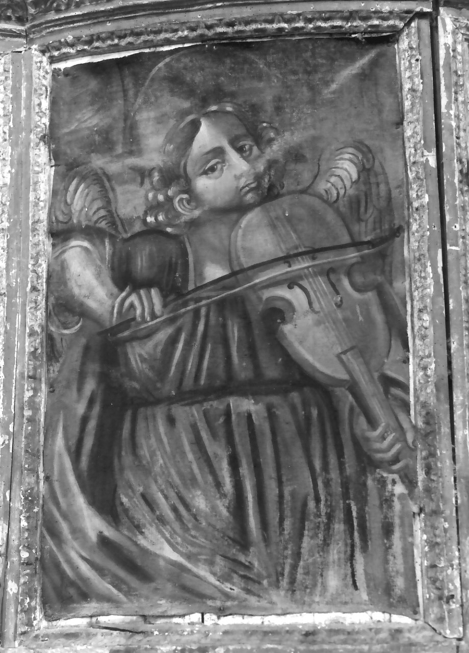 angelo musicante (dipinto, elemento d'insieme) - bottega Italia meridionale (sec. XVIII)