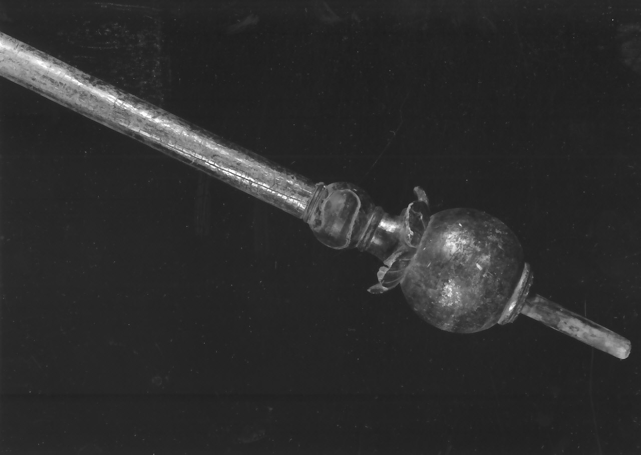 asta di croce processionale, elemento d'insieme - bottega Italia meridionale (fine sec. XVII)