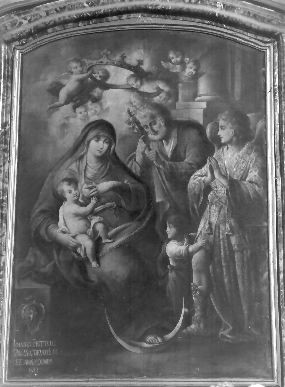 Sacra Famiglia (dipinto, opera isolata) - ambito Italia meridionale (sec. XIX)