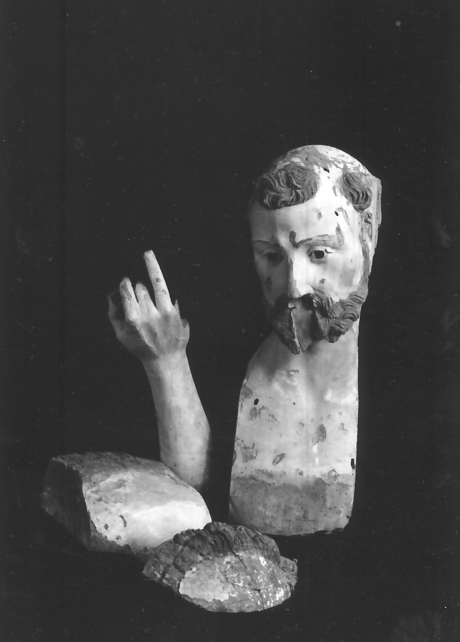 San Domenico (statua, frammento) - bottega Italia meridionale (sec. XVIII)