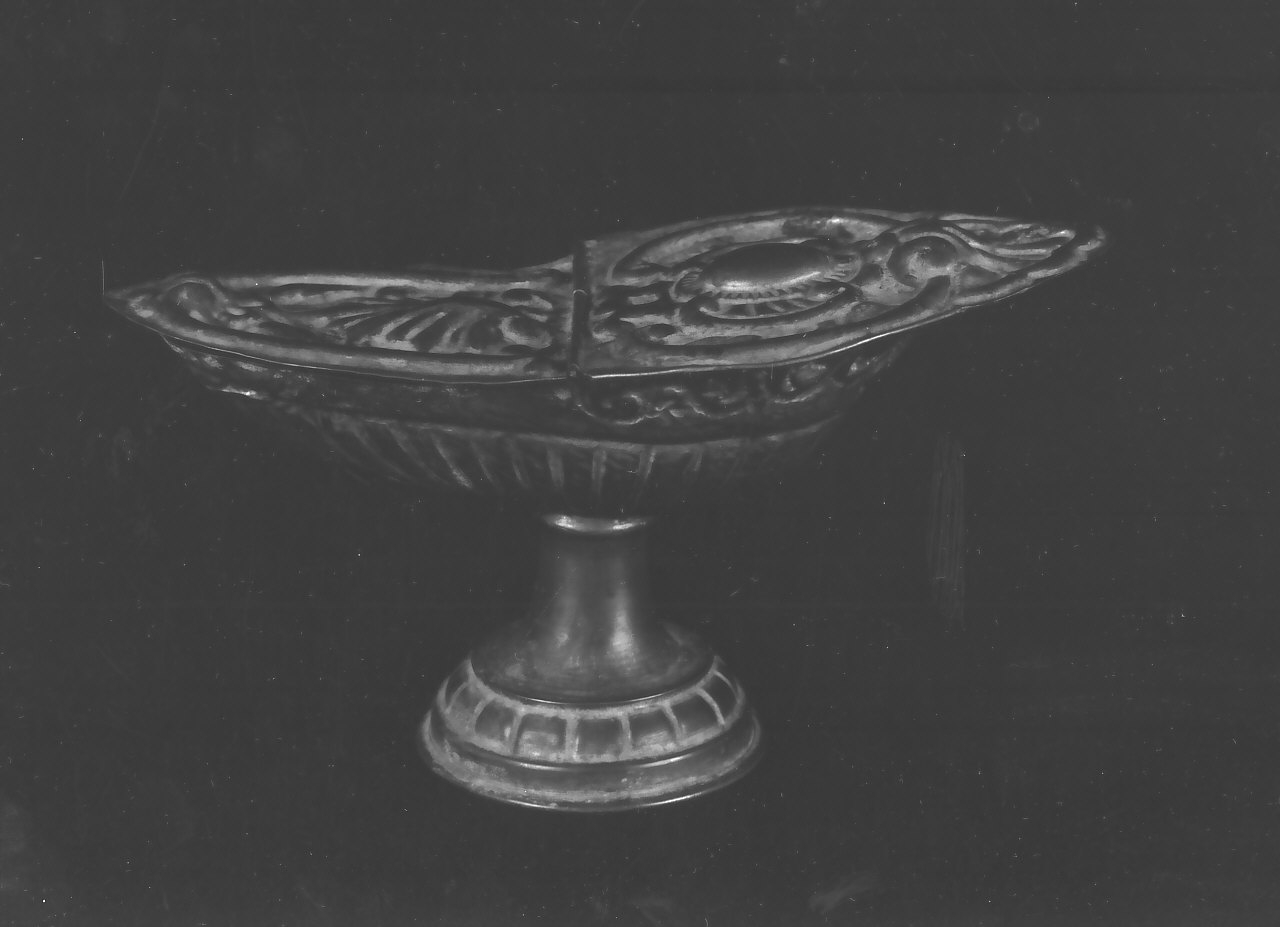 navicella portaincenso, opera isolata - bottega Italia meridionale (sec. XIX)