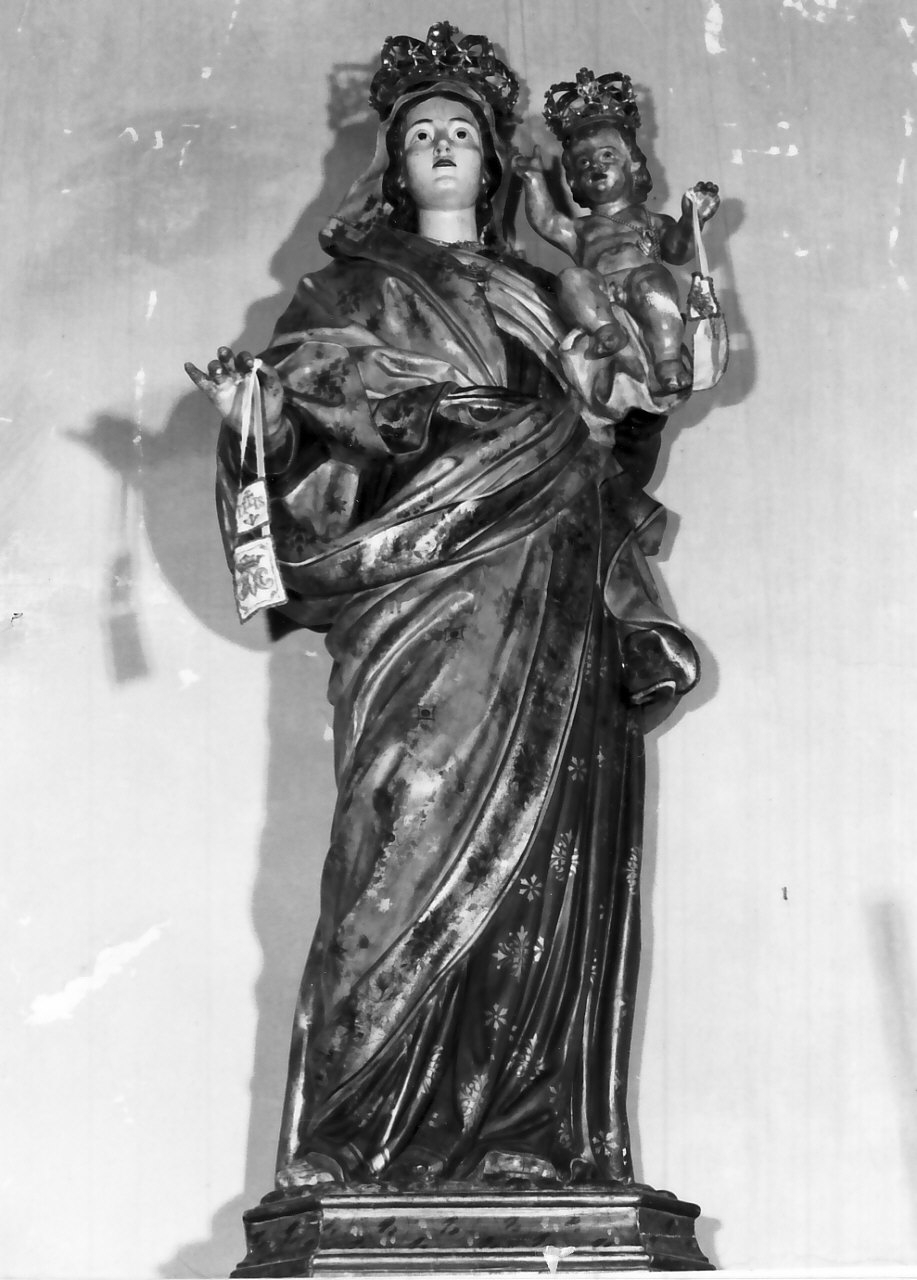 Madonna del Carmelo (statua, opera isolata) - bottega napoletana (seconda metà sec. XVIII)
