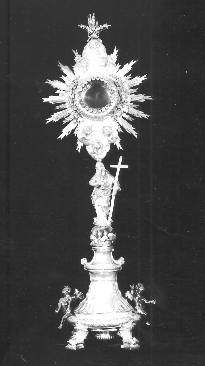 ostensorio - a raggiera, opera isolata - bottega napoletana (primo quarto sec. XIX)