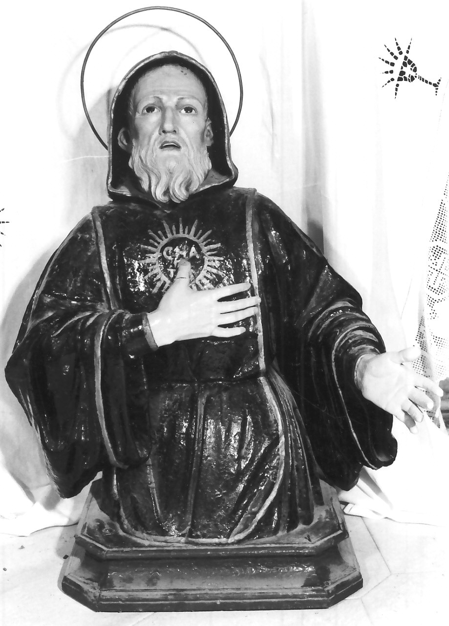 San Francesco di Paola (statua, opera isolata) - bottega Italia meridionale (fine sec. XIX)