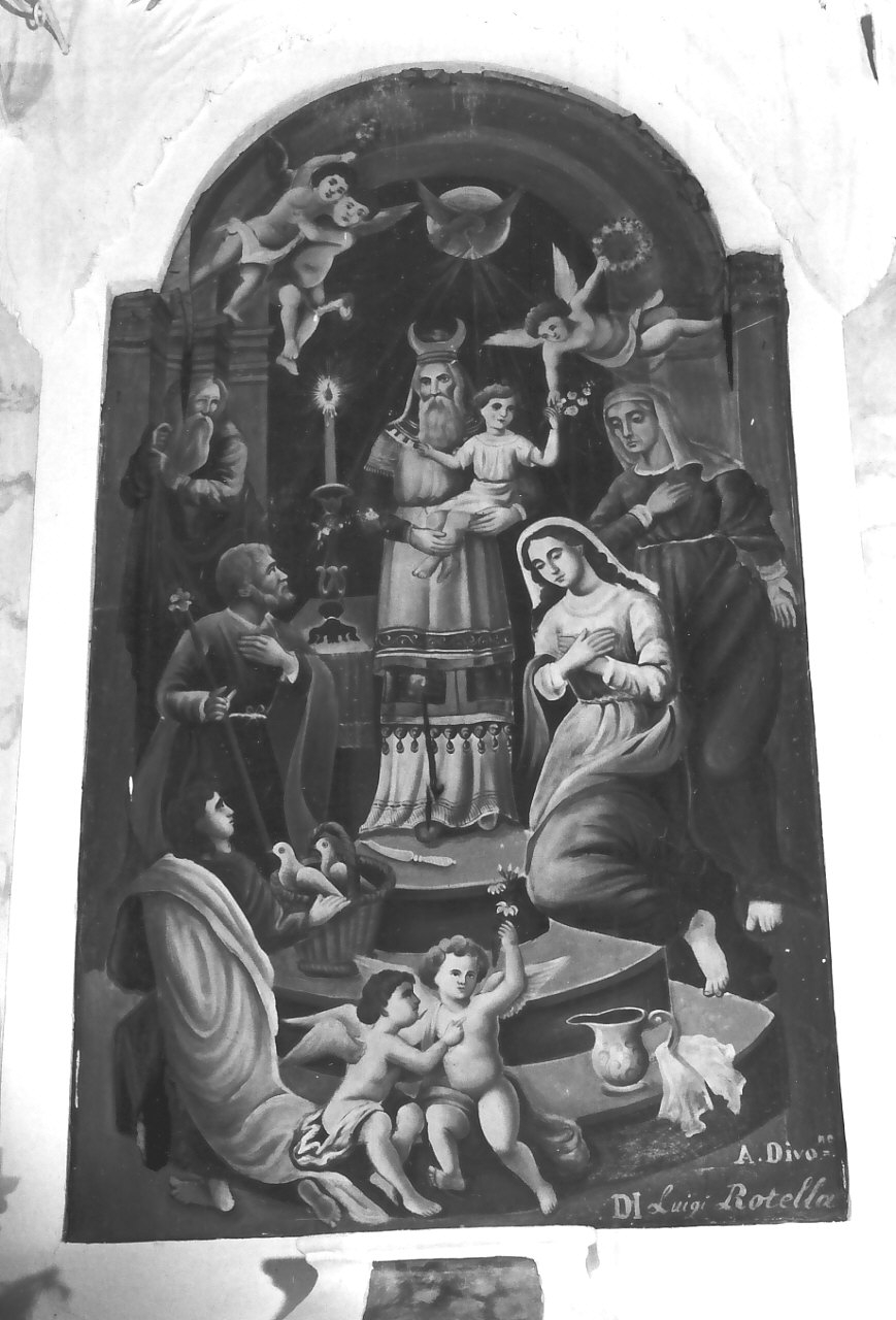 presentazione di Gesù al tempio (dipinto, opera isolata) - ambito Italia meridionale (seconda metà sec. XIX)