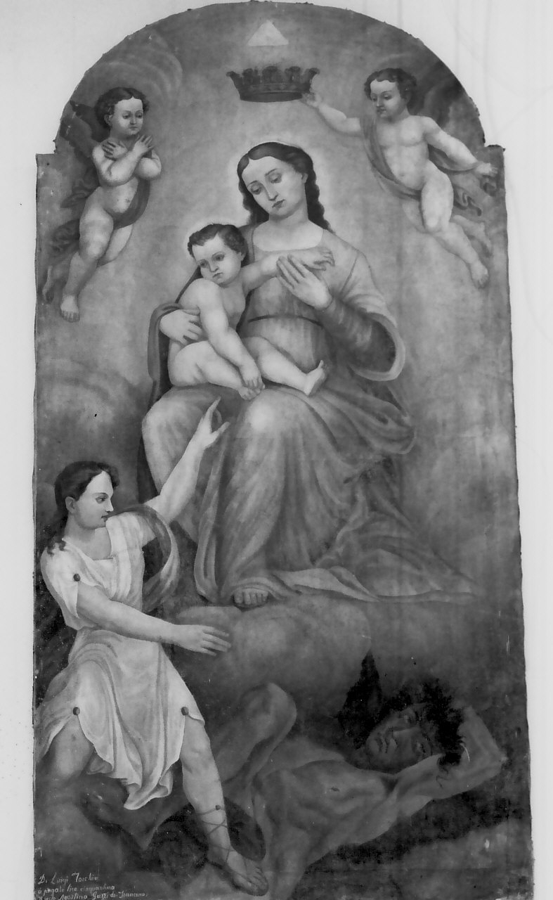 Madonna del Soccorso (dipinto, opera isolata) di Guzzi Agostino (sec. XIX)