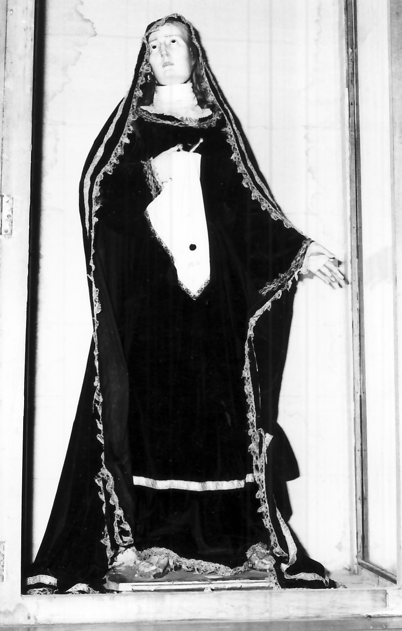 Madonna Addolorata (manichino, opera isolata) - bottega Italia meridionale (seconda metà sec. XVIII)