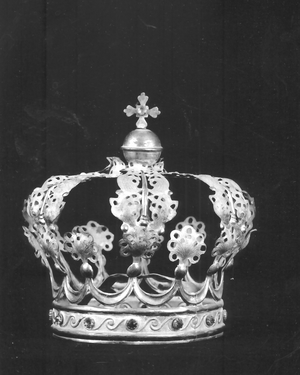 corona da statua, opera isolata - bottega calabrese (inizio sec. XX)