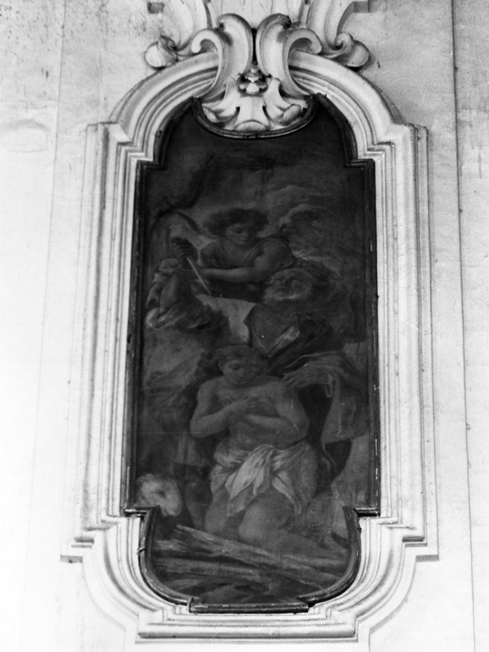 sacrificio di Isacco (dipinto) di Cacciapuoti Nicola (sec. XVIII)