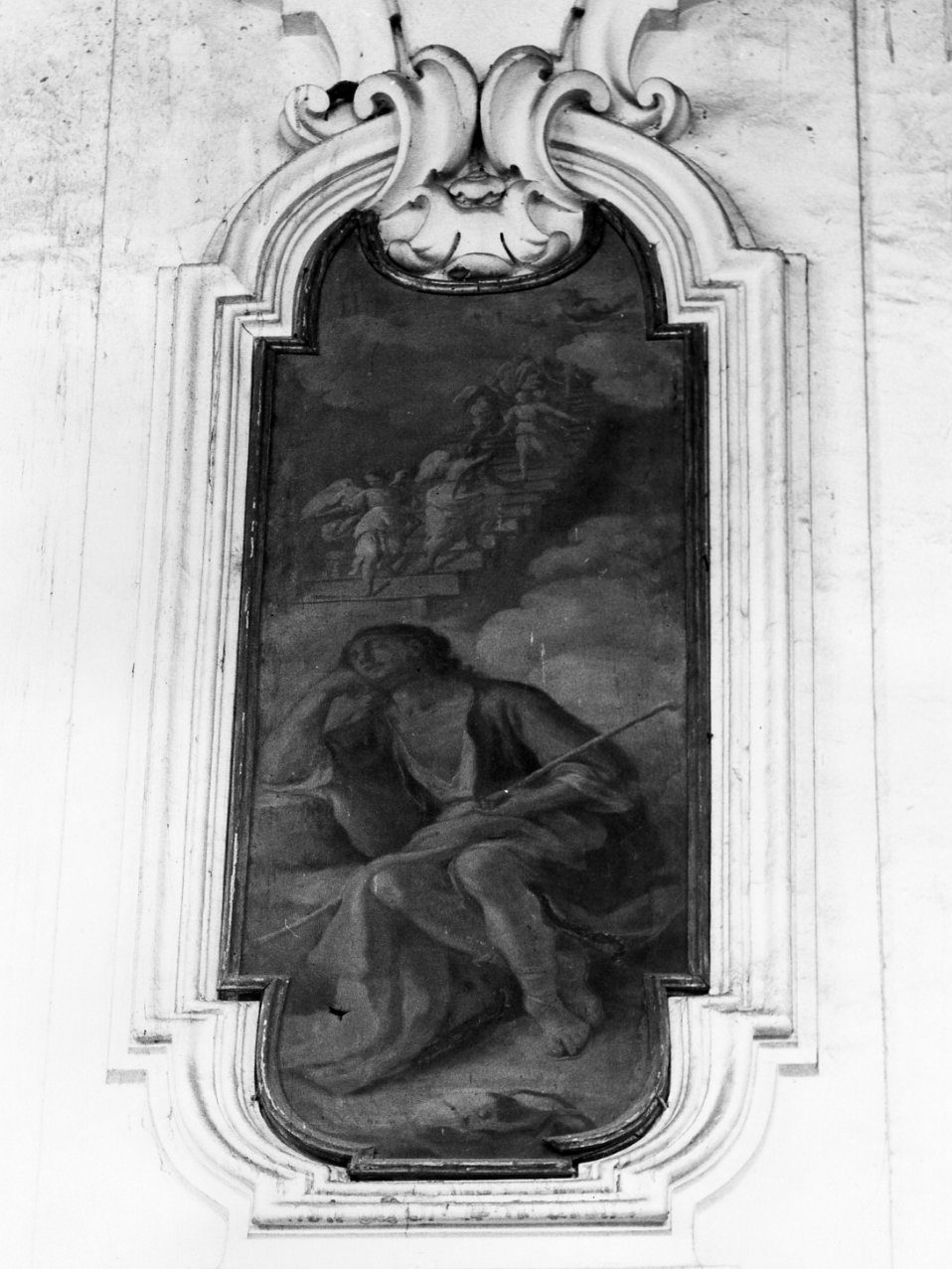 sogno di Giacobbe (dipinto) di Cacciapuoti Nicola (sec. XVIII)