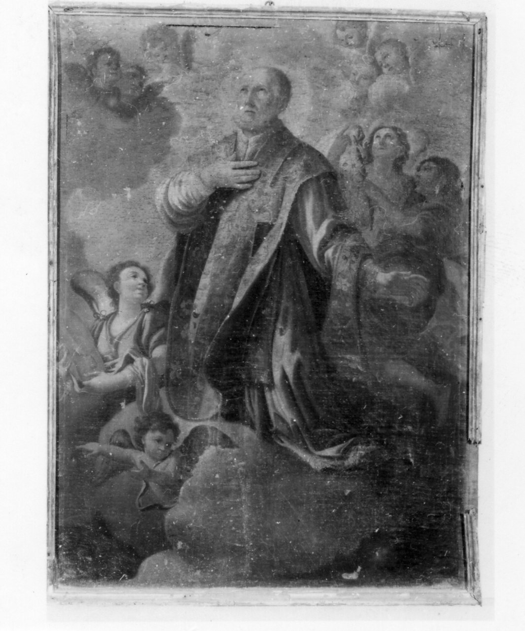 Santo vescovo (dipinto) - ambito napoletano (prima metà sec. XVIII)