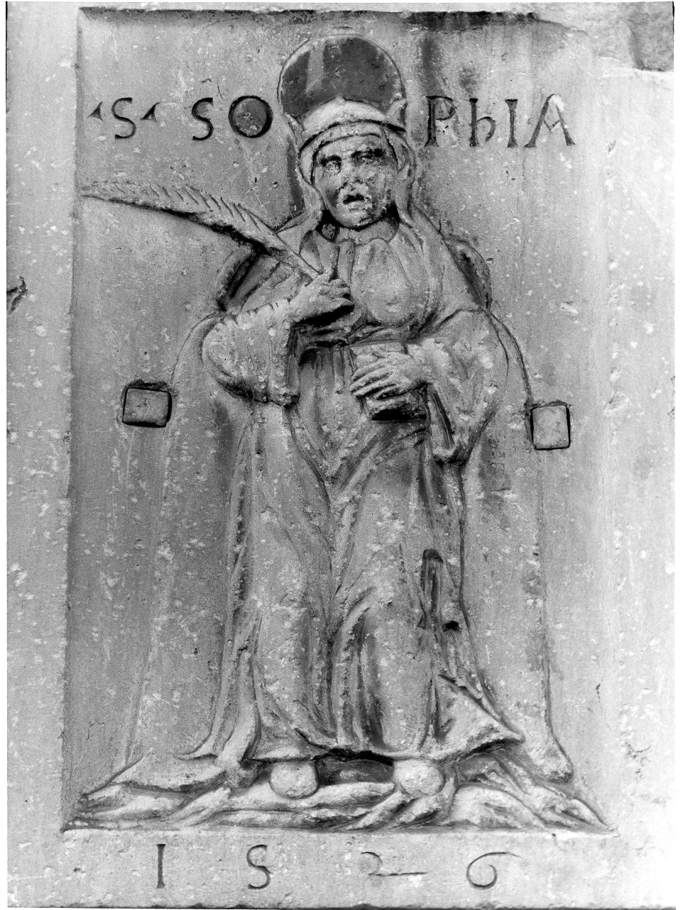 Santa Sofia (rilievo) - bottega napoletana (secondo quarto sec. XVI)