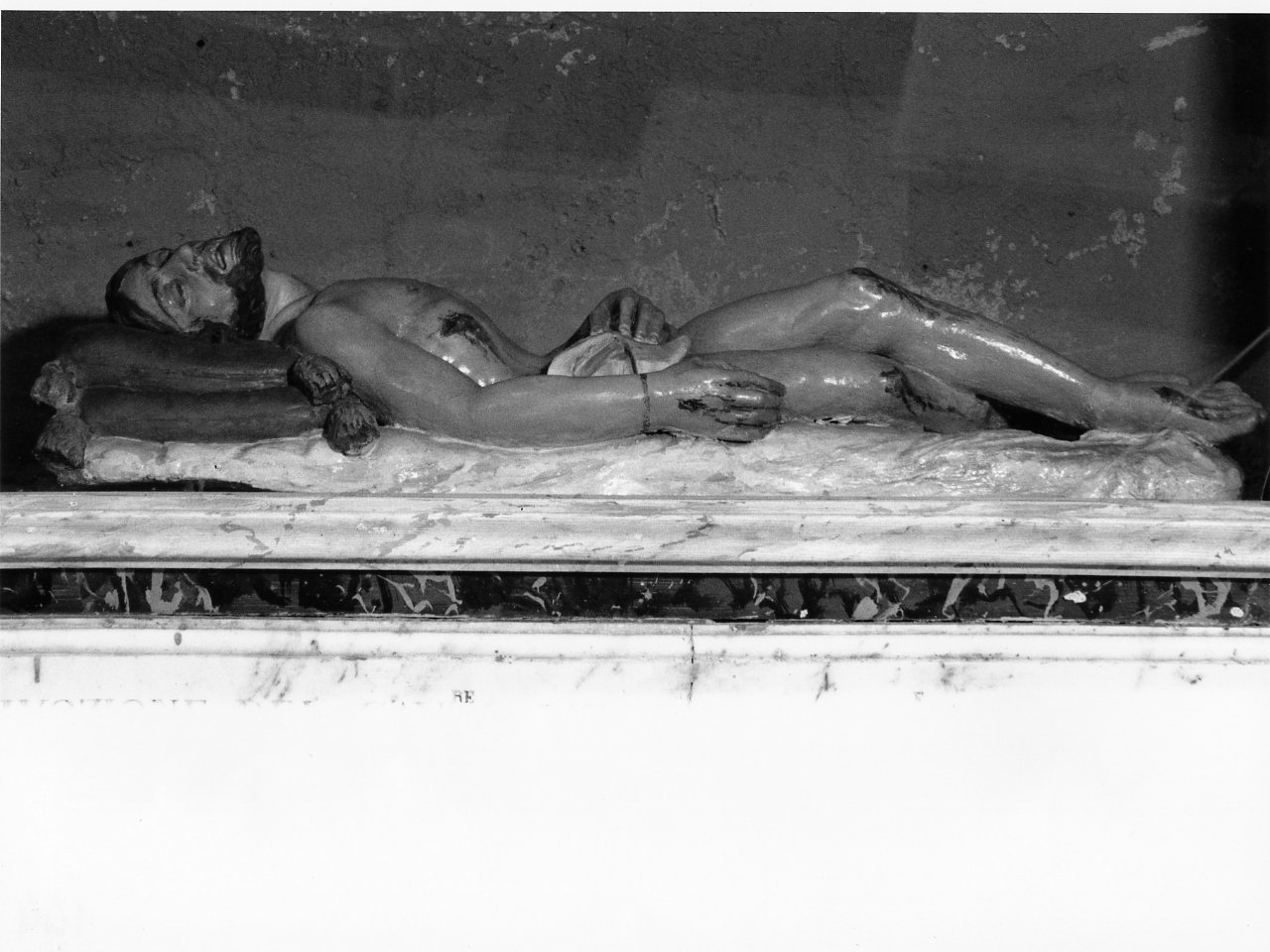 Cristo morto (statua) - bottega napoletana (metà sec. XIX)
