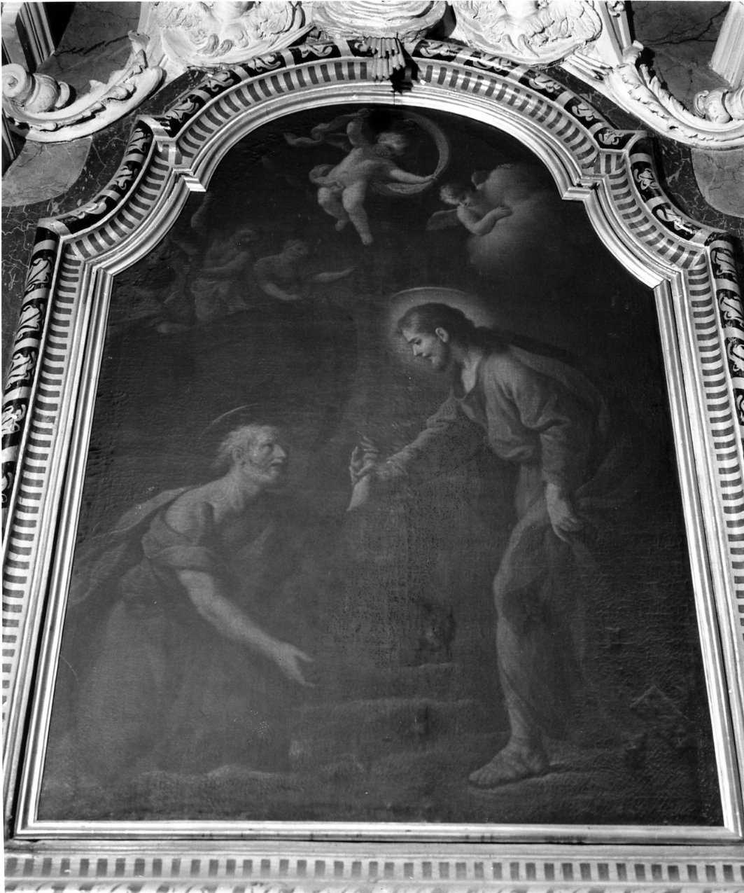 San Pietro salvato dalle acque (dipinto) di Bardellino Pietro (seconda metà sec. XVIII)