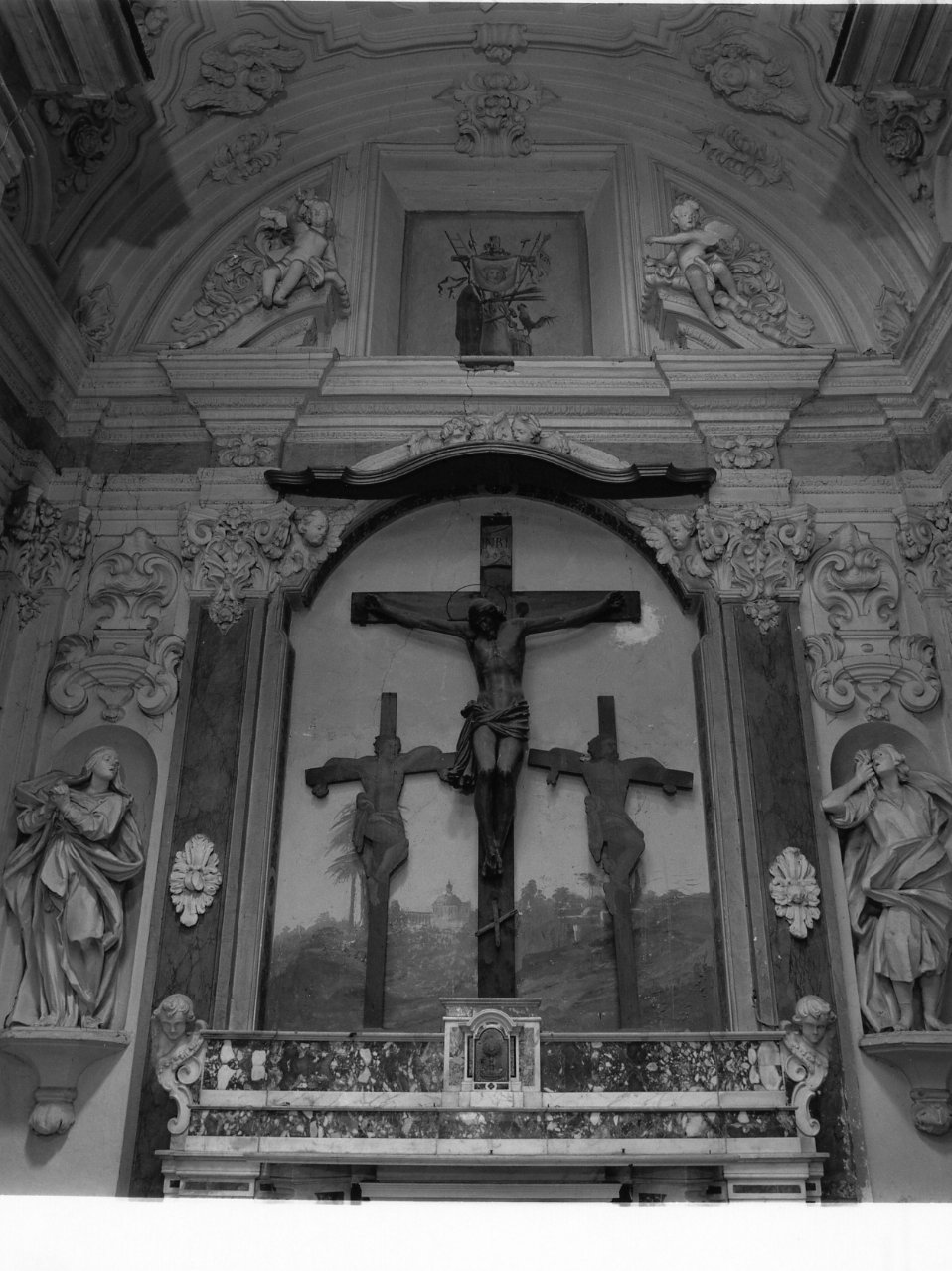 decorazione plastico-pittorica di Vaccaro Domenico Antonio (cerchia) (secondo quarto sec. XVIII)