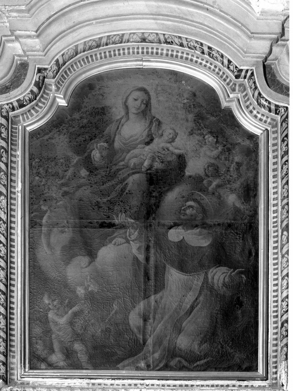 Madonna del Rosario (dipinto) di De Matteis Paolo (cerchia) (primo quarto sec. XVIII)