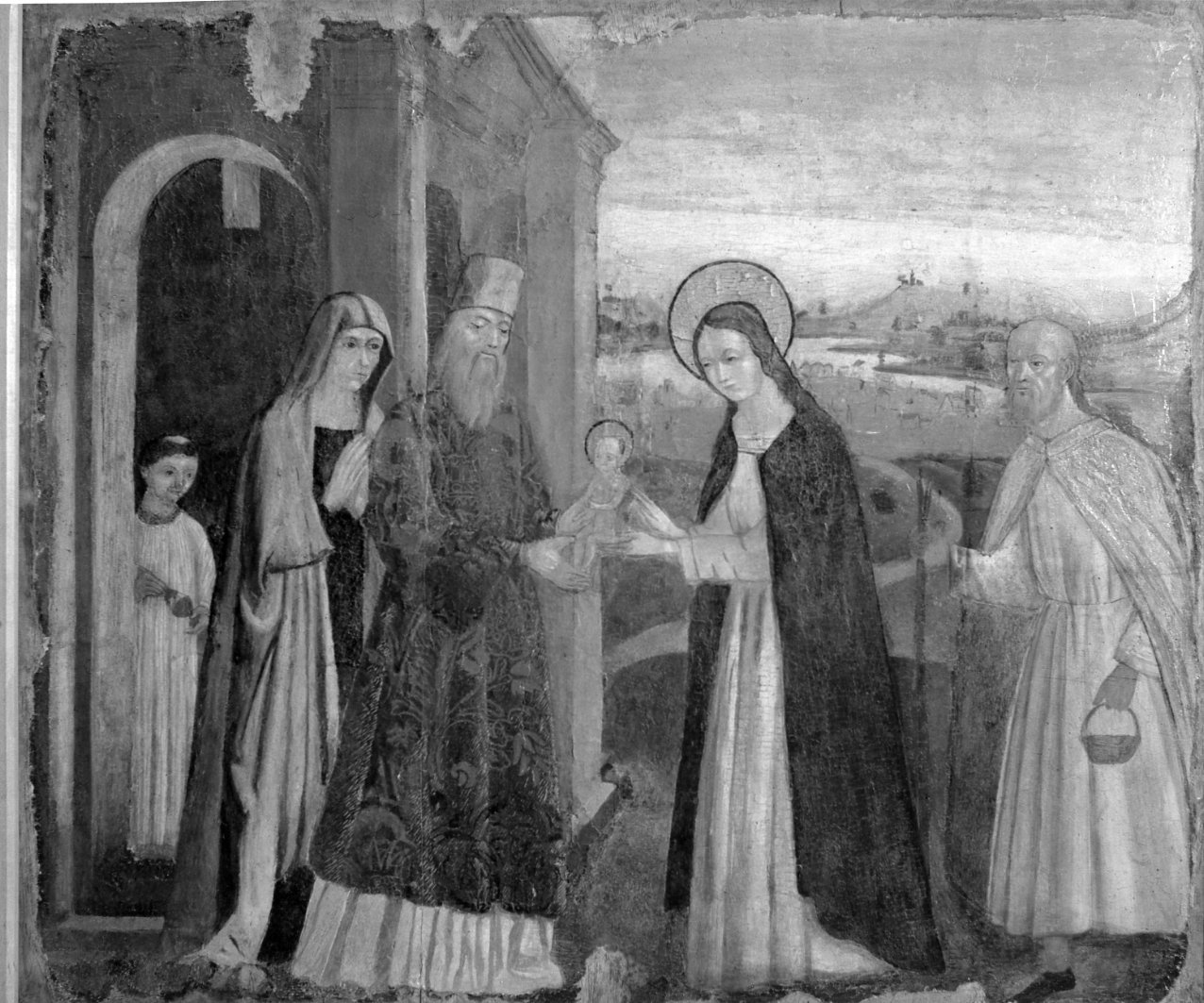 presentazione di Gesù al tempio (dipinto) di Befulco Pietro (bottega), Pagano Francesco (bottega) (ultimo quarto sec. XV)