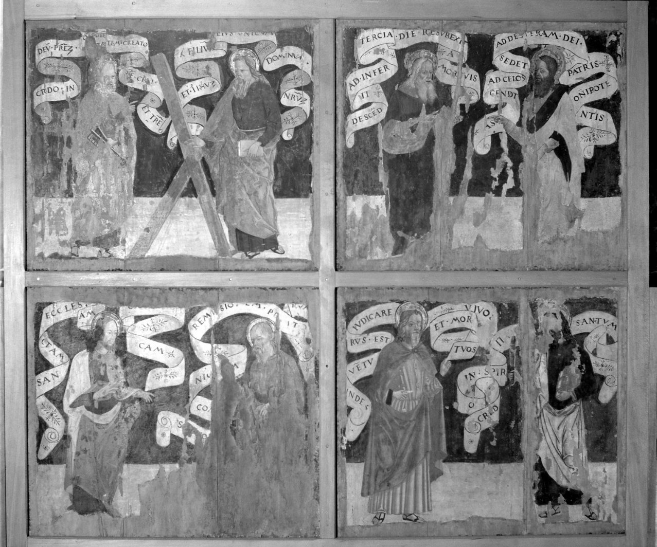 apostoli (dipinto) di Pagano Francesco (bottega), Befulco Pietro (bottega) (ultimo quarto sec. XV)
