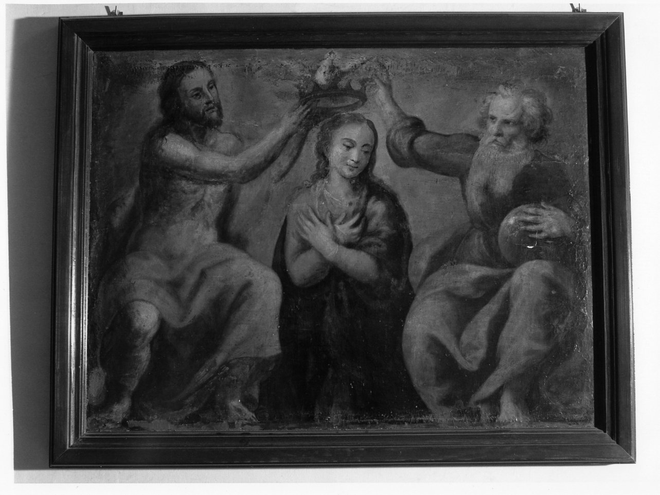 incoronazione di Maria Vergine (dipinto) di Santafede Fabrizio (fine sec. XVI)