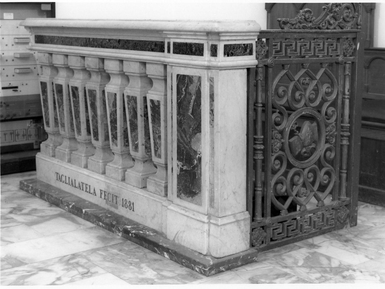 balaustrata, serie - bottega napoletana (sec. XIX)