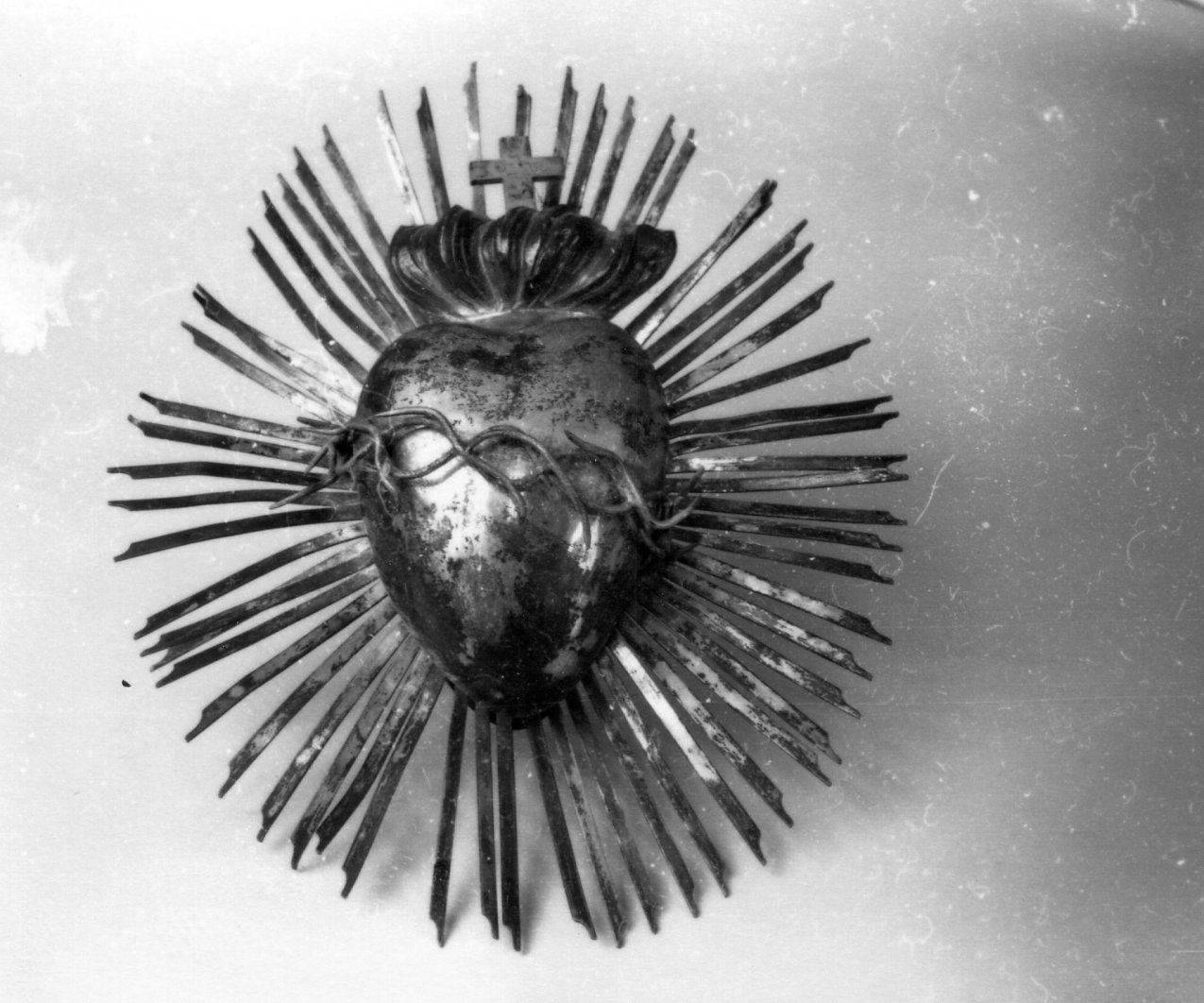 attributo iconografico di immagine sacra - bottega napoletana (seconda metà sec. XIX)