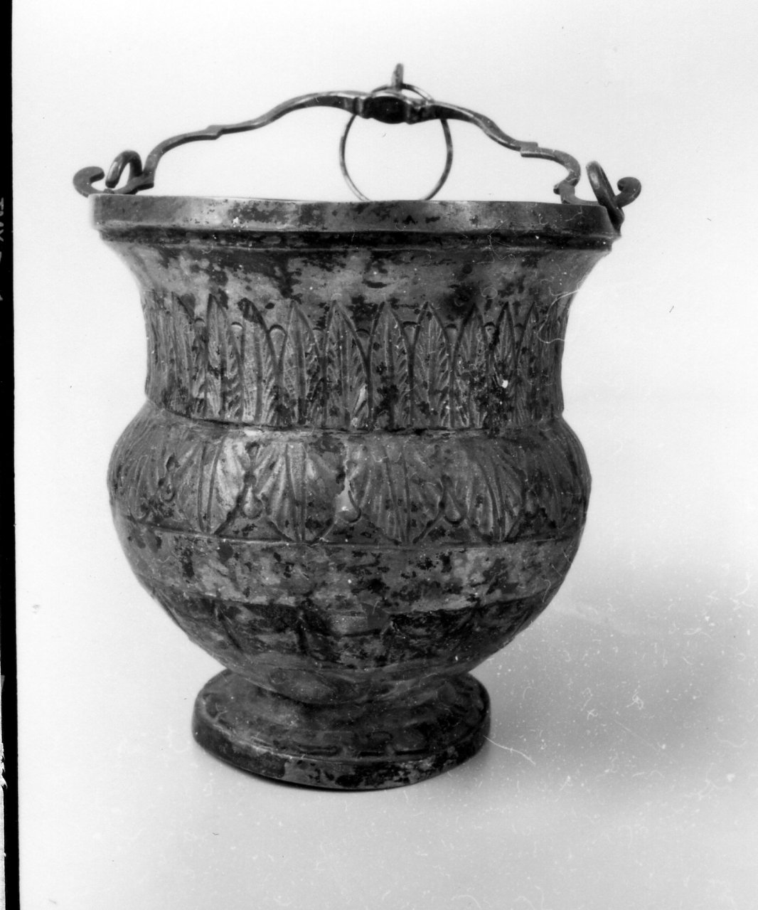 secchiello per l'acqua benedetta - bottega napoletana (prima metà sec. XIX)