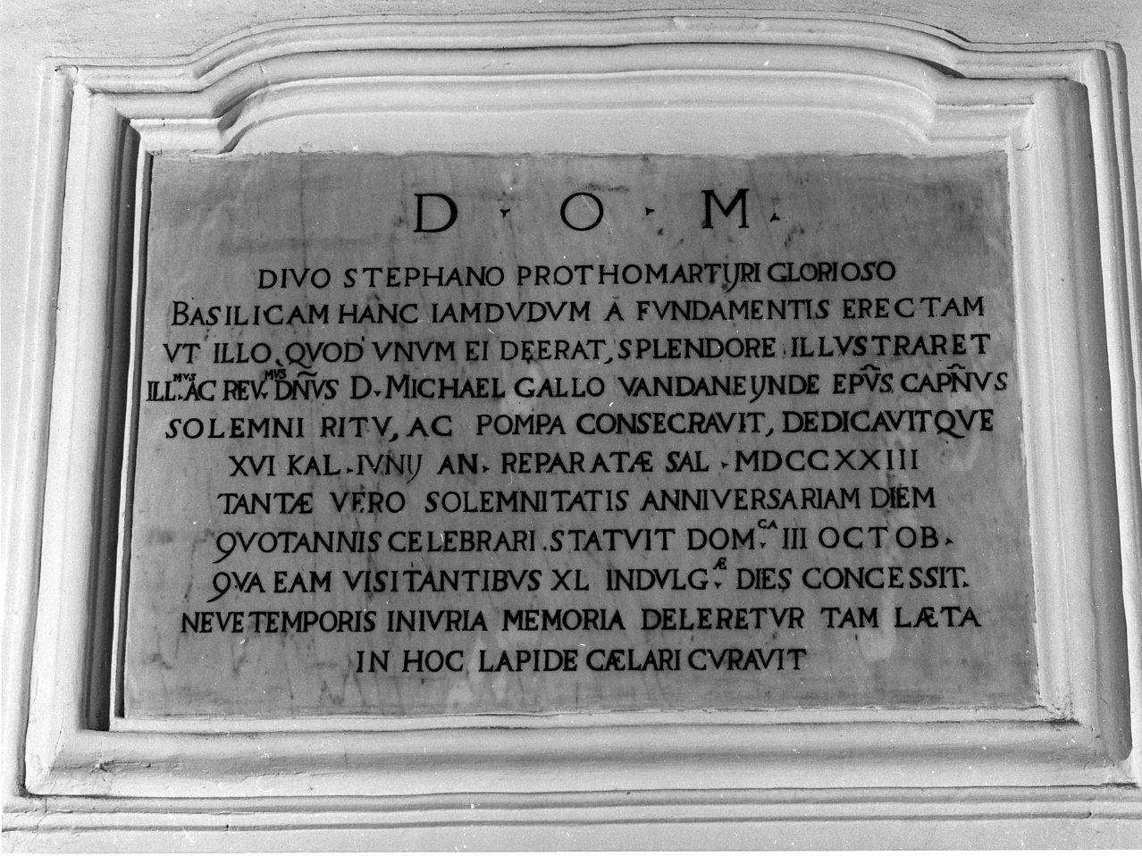 lapide commemorativa - bottega napoletana (sec. XVIII)