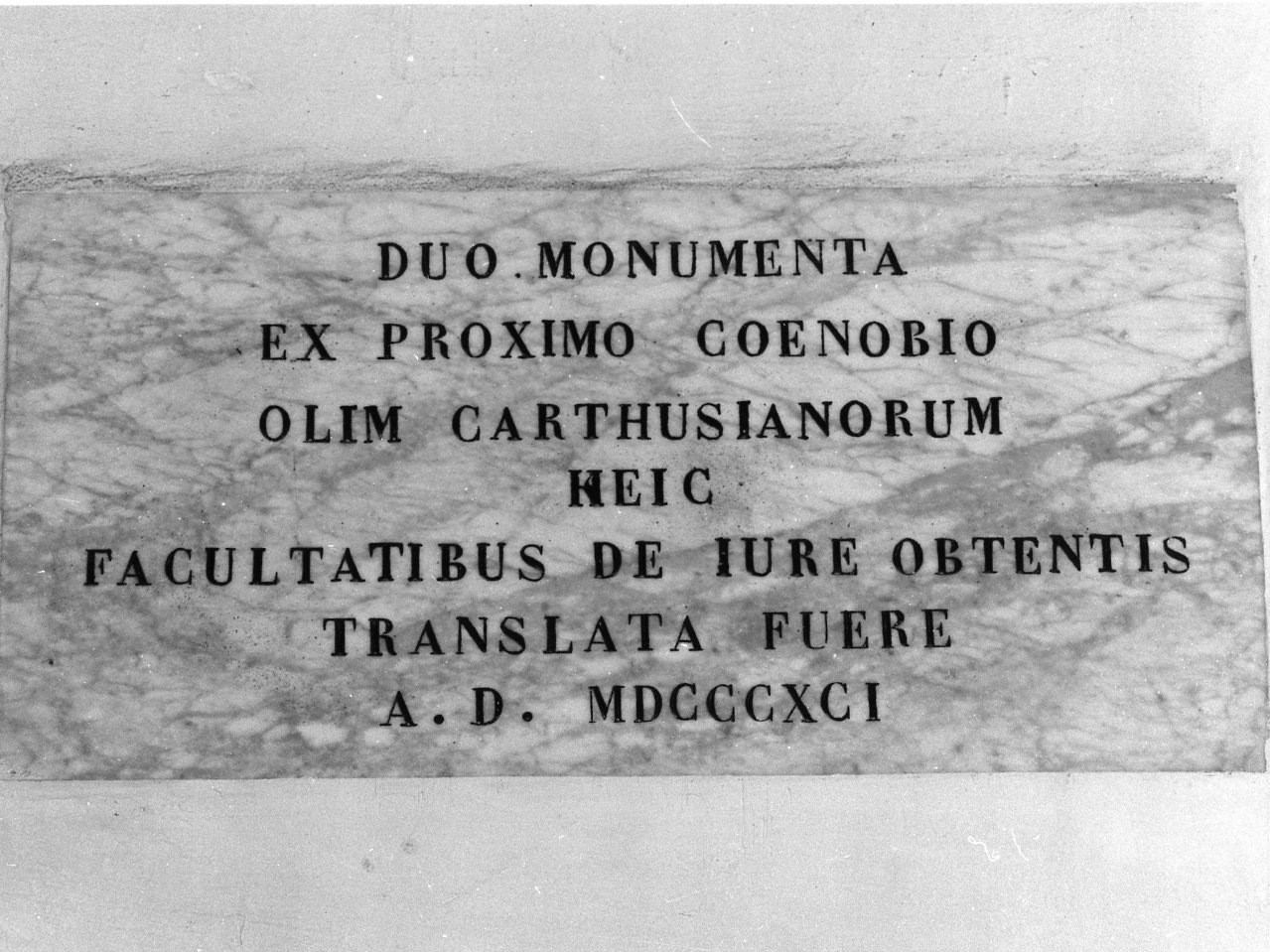 lapide commemorativa - bottega napoletana (sec. XIX)