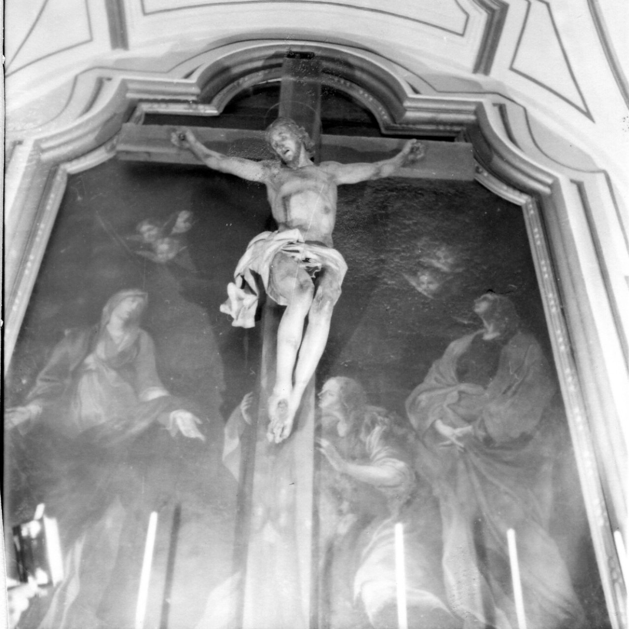 crocifissione di Cristo (dipinto) - ambito napoletano (seconda metà sec. XVII)