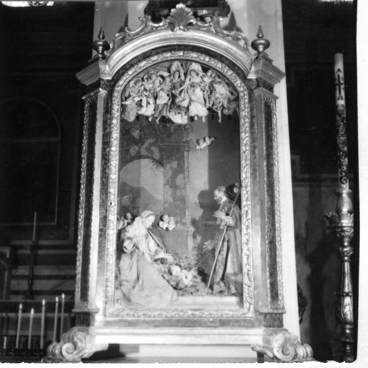 natività di Gesù (gruppo scultoreo) - bottega napoletana (prima metà sec. XVIII)