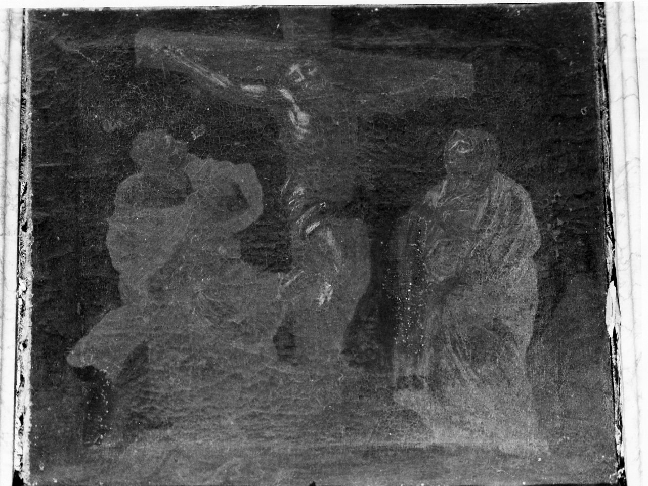 crocifissione di Cristo (dipinto) - ambito napoletano (prima metà sec. XVIII)